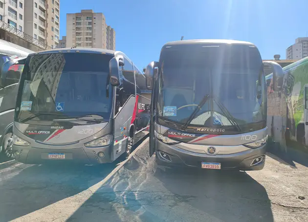 frota de onibus + micro onibus + transporte de passageiros + guarulhos + sp + multi office tur